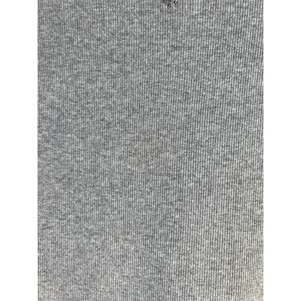 J. Crew Gray Sequin Trim Ribbed Tank Top Size Large - Picture 6 of 10
